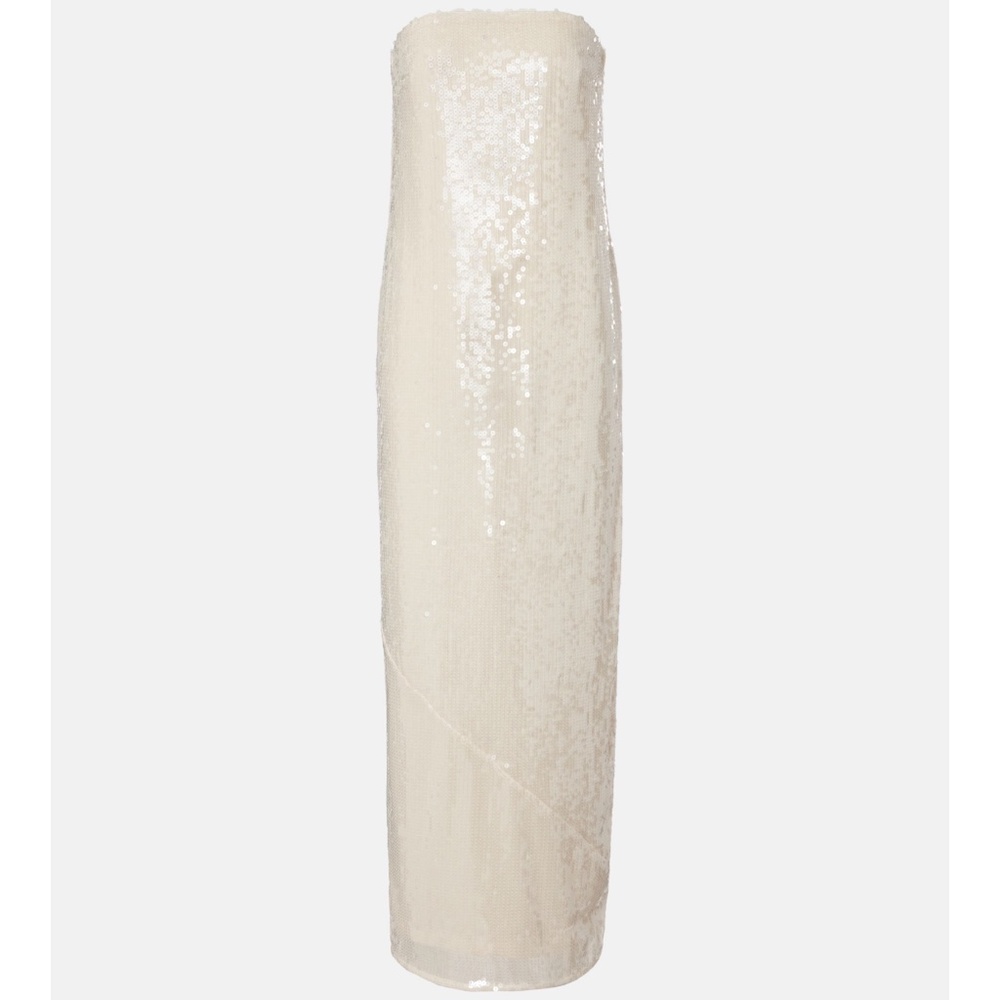 ROTATE - Sequin White Dress